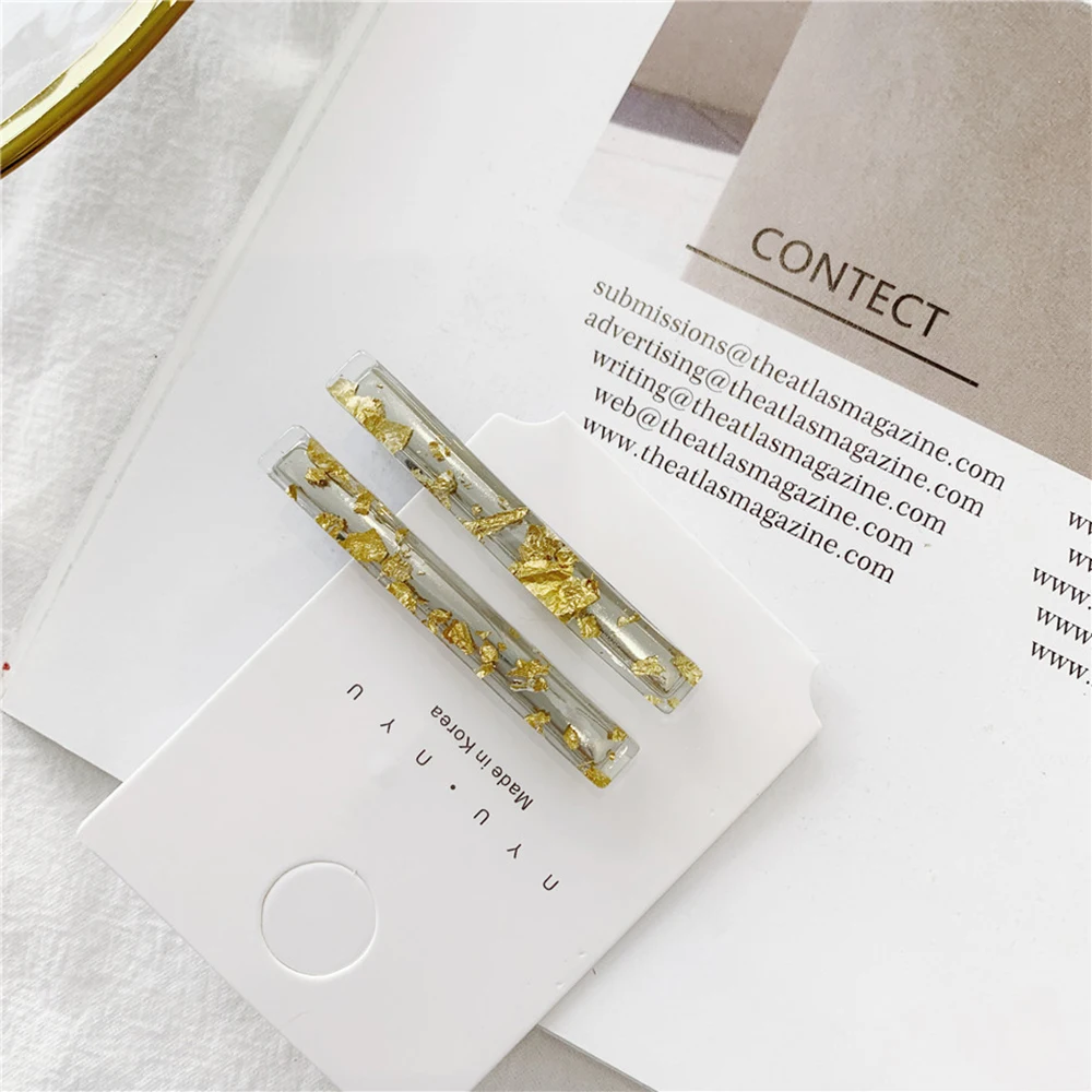 Заколка для волос из ацетатной фольги 1 пара|Шпильки и заколки волос| |