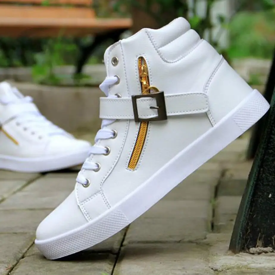 

2019 Men's tenis Skateboarding Shoes High Top Sneakers Sports Shoes Breathable Walking Shoes Street Shoes Chaussure Homme basket