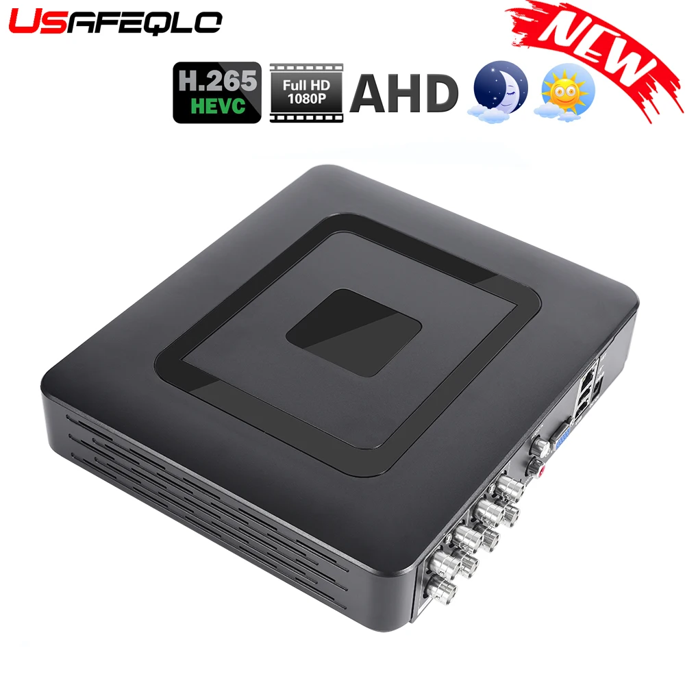 Новейший 8 канальный H.265 AHD DVR AHDH 1080P охранная система видеонаблюдения 8CH Mini Hybrid HDMI
