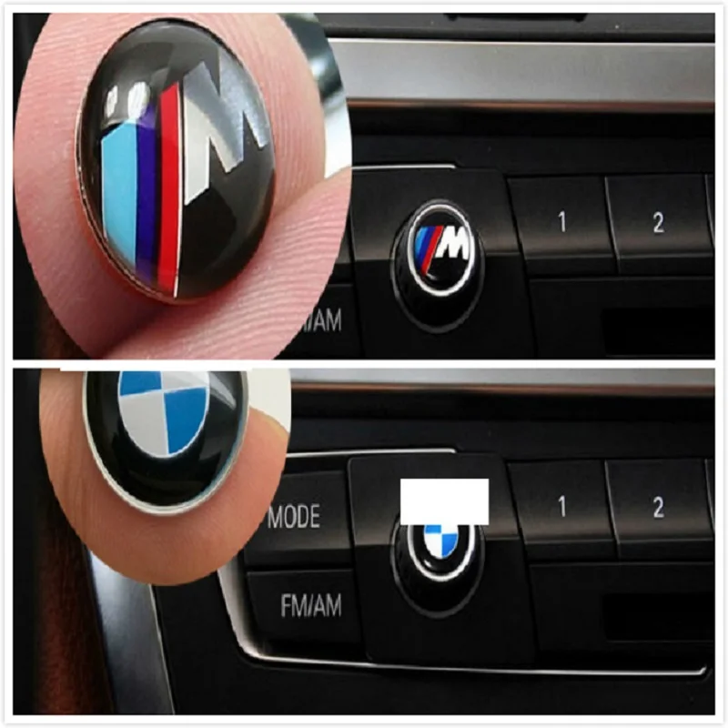 

High quality Car audio stereo knob sticker Car Modification For BMW x3 x4 x5 x6 e46 e39 e60 e90 e71 e36 suv stickers accessories