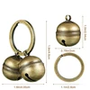 Cat Dog Collar Bells Brass Bells For Collar Dog Charm Bells Pet Pendant with Key Rings For Collars Necklace Pet Accessories 2
