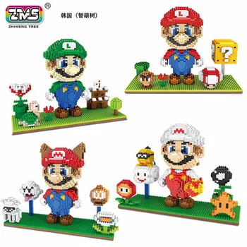 

2019 popular design Super Marios Building Block four Color Choose Blocks Toy 2000pcs diamond block Box Package