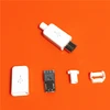 10pcs/lot YT2153Y Micro USB 4pin Male Connector Plug White/black Welding Data OTG Line Interface DIY Data Cbale Drop Shipping ► Photo 3/5