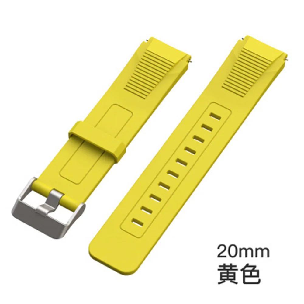 Подходит для часов amazfit huami GTS GTR 42 мм силиконовый ремешок на запястье ремешок монохромные аксессуары 20 мм - Цвет: C1