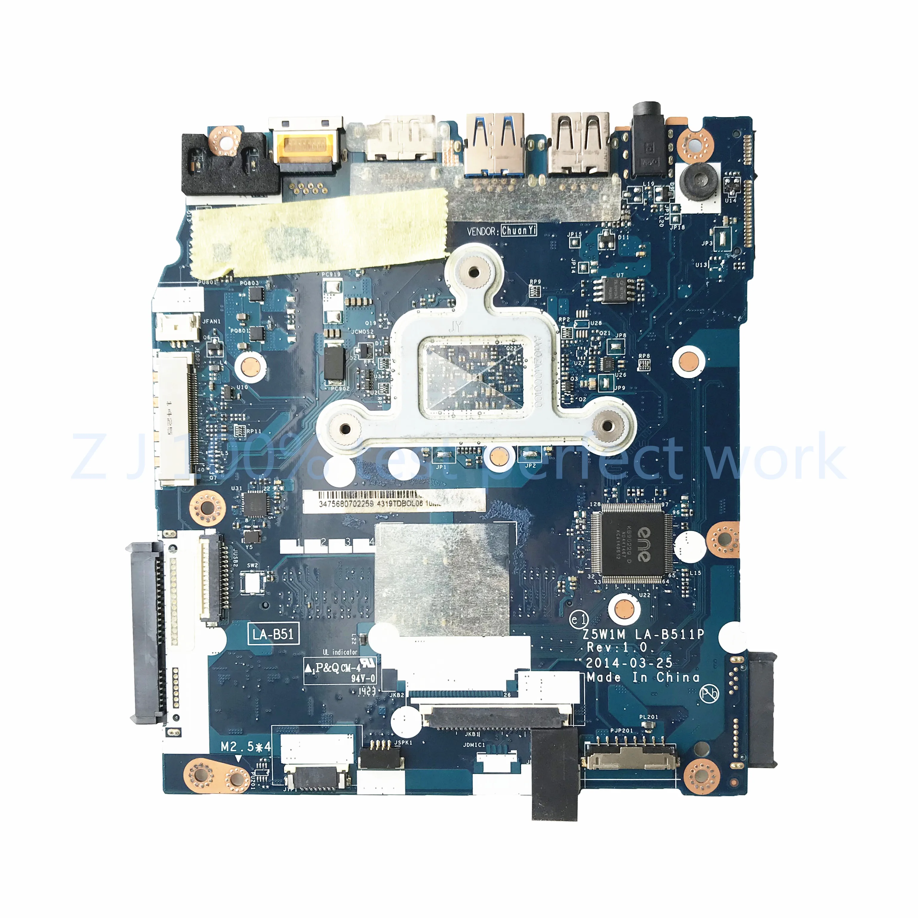 Высококачественная оригинальная материнская плата для ноутбука acer ES1-511 Z5W1M LA-B511P с процессором SR1W4 N2830 nbmll11002, протестированная на, быстрая