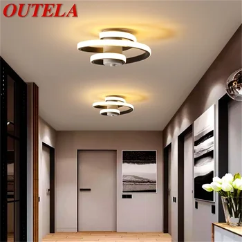 

OUTELA LED Ceiling Light Fixtures Modern Decorative For Home Foyer Corridor Aisle Bedroom