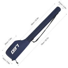 Удилище для ловли нахлыстом, специальная сумка, переносная катушка для удочки, цельный чехол для хранения, жесткая трубка для ловли карпа, рыболовные снасти, инструменты, холст, карман 80 см