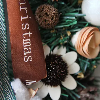 

1Pc Door Wreath Practical Creative Pretty Christmas Household Decorations for Shop Office