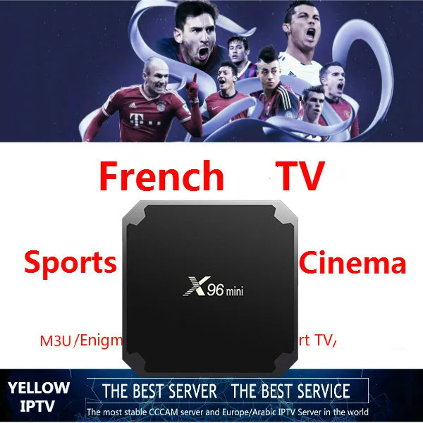 French IPTV 1G8G Android 7.1 box French Arabic Netherland USA UK CA Poland Germany Spain Portugal I