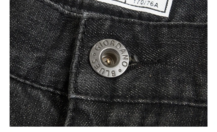Giordano мужские джинсы из денима хлопок спандекс эластичные джинсы эффект усов средняя низкая талия молния ширинка джинсы Hombre 01119070