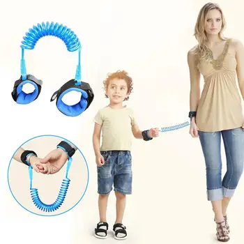 

2.5m Baby Safety Anti Lost Wrist Link Rope Harness Kids Walking Hand Belt Children Dual-safety buckle wristband Traction Rope