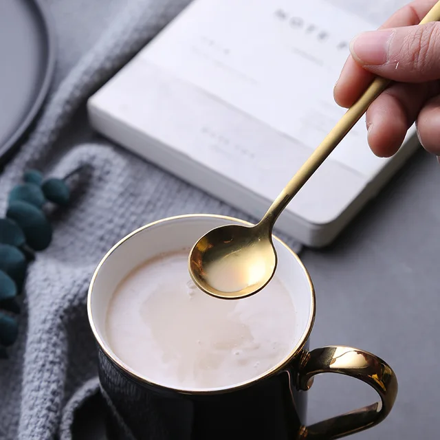 Купить 1 pcs/set coffee scoop 304 stainless steel spoon with long handle картинки цена