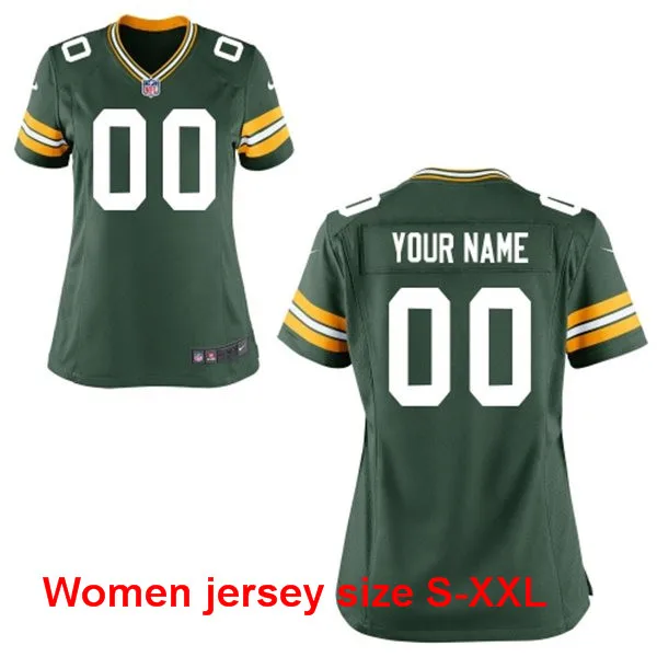 A+++ хорошие отзывы, сшитые по индивидуальному заказу Green Bay s по индивидуальному заказу, под любое имя и номер, мужские, женские, Молодежные детские футболки - Цвет: 3