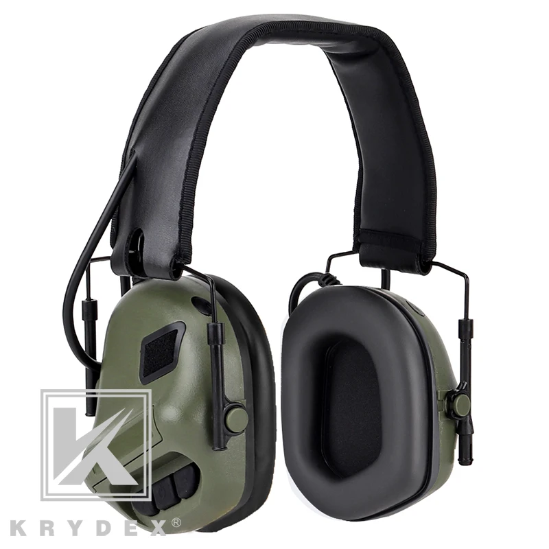 OD KRYDEX OD IPSC тактическая гарнитура Peltor Comtac шумоподавление наушники для связи для охоты стрельбы военной деятельности - Цвет: OD