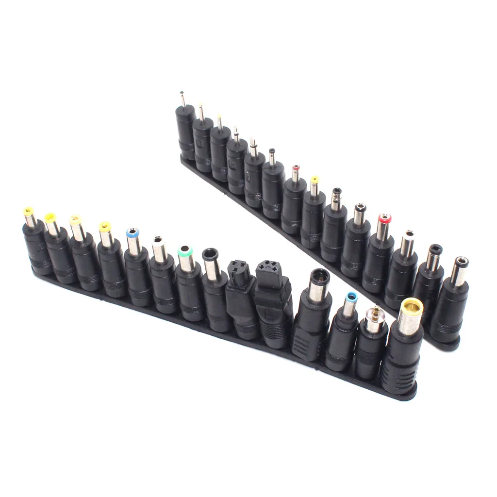 

28 pcs/set Universal 28pcs DC Power 5.5x2.1mm AC DC Jack Charger to 28 Plug Power Adapter for use Notebook Laptop High Quality