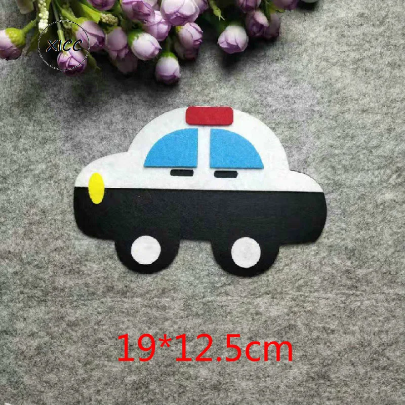 Kindergarten Decoration Vehicle Nonwowen Felt DIY Decoration Car Airplane Bus Wall Stickers Blackboard Newspaper Classroom Patch