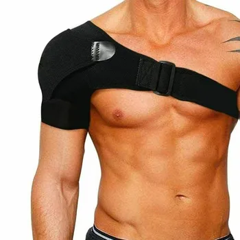 

Breathable Neoprene Shoulder Support Sports Single Shoulder Protector Brace Strap Belt Compression Sleeve Pain Sprains Relieve