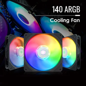

Water Cooling System Waterblock ARGB LED PC Case Fan 140mm Addressable RGB LED Chassis Cooling Fan for Computer