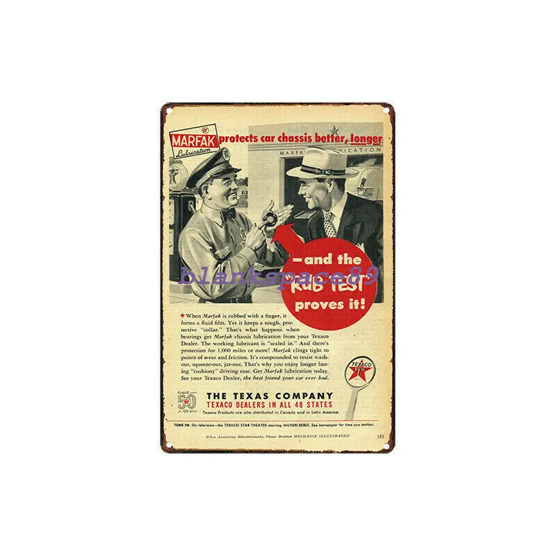 Металлический жестяной знак texaco ad Decor Bar Pub Home Vintage Retro | Дом и сад