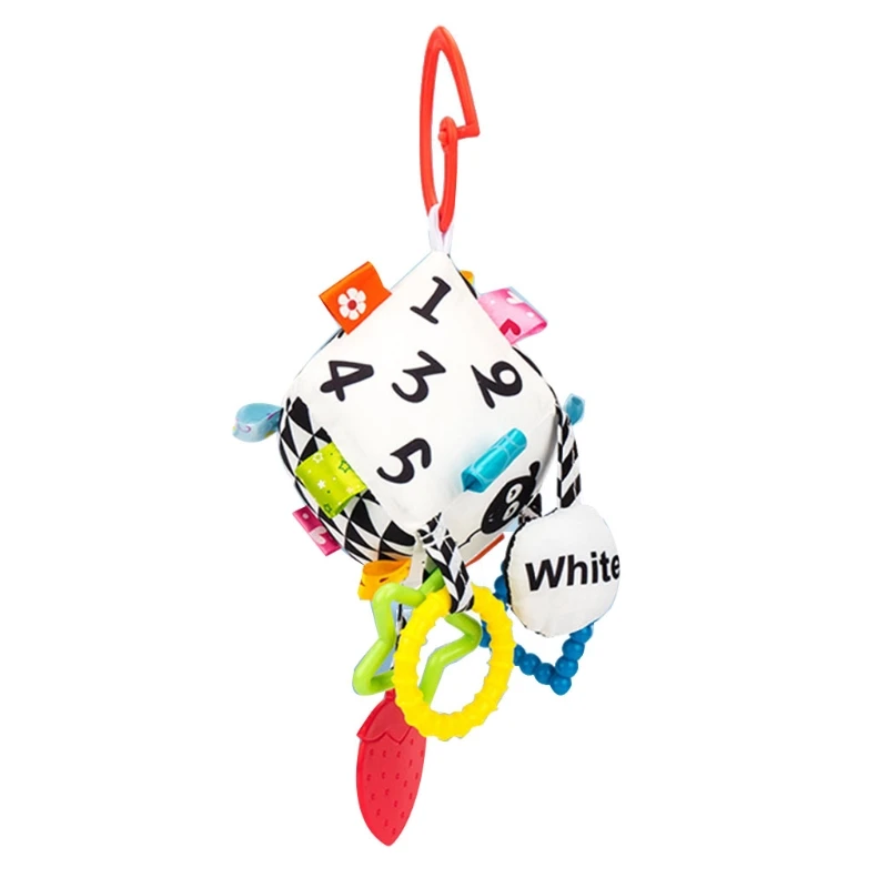 

XXFE Jingle игрушка для коляски с геометрическим кулоном, подвесные погремушки для детей с прорезывателем, тканевые Игрушки для девочек и мальчиков