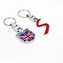 Автомобильное кольцо для ключей металлический брелок с английским флагом брелок для ключей держатель для BMW MINI John Cooper works S R56 R50 R56 Clubman F56 F55