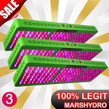 3 шт. Mars гидро отражатель 800 Вт полный спектр светодиодный светильник для выращивания/панель гидропонная система для внутреннего выращивания