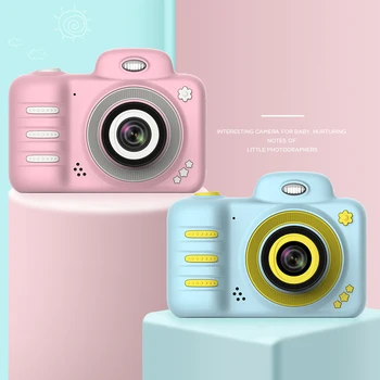 

New 1pcs Professional Fashion 2.4 Inch Color Screen Dual Cameras Children Cute Digital Camera 1080P HD Children Video Camcorder