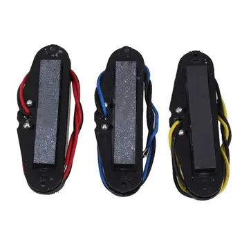 

Black Single Coil Pickups for ST Electric Guitars, Premium Neck Middle Bridge Flat