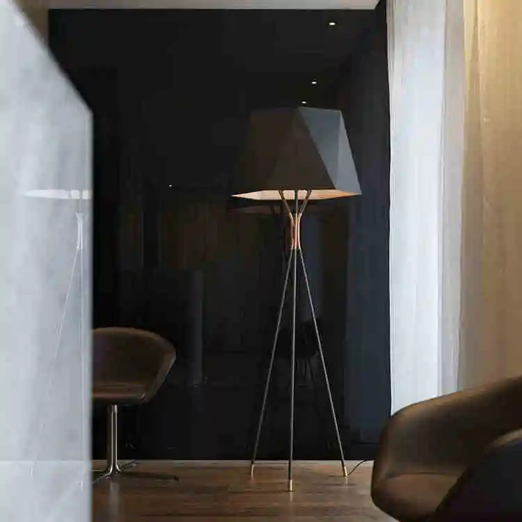 Современный СВЕТОДИОДНЫЙ торшер-тренога с абажуром для спальни, гостиной, личного офиса, чердака, интерьерный дизайнерский декоративный светильник