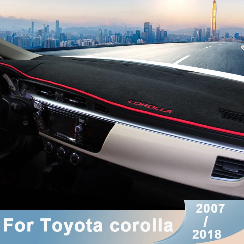 Чехол для приборной панели автомобиля Toyota Corolla 2007-2012 2013 2014 2015 2016 2017 LHD избегайте