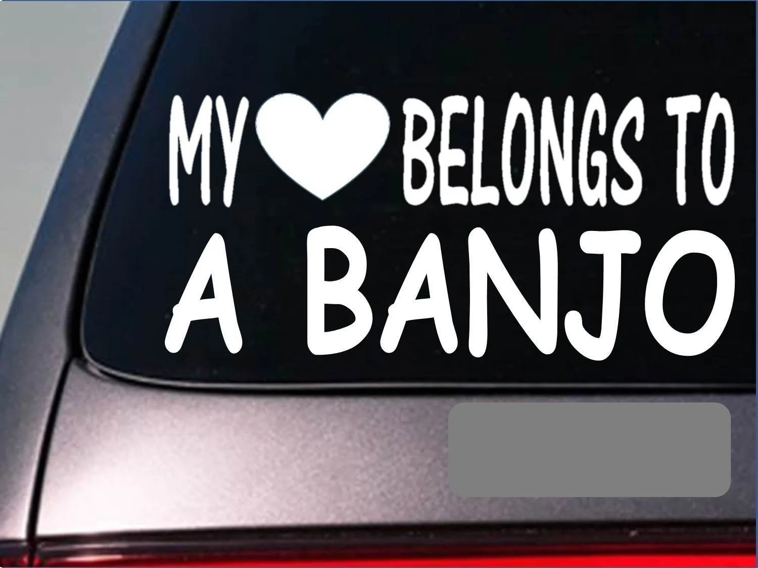 Banjo My heart относится стикер " виниловая наклейка bluegrass pick ремень чехол наклейка на компьютер