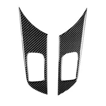 

Carbon Fiber Window Sticker Lift Switch Panel 1 Pair Accessory Replacement For Mitsubishi Lancer EVO X 2008-14