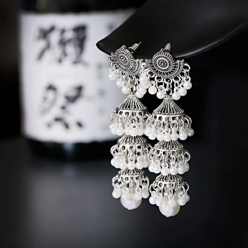 Ethnic Earrings Earrings In White Colour 2020 Women's Gold Color - Main Image