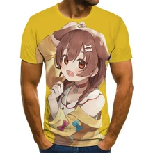 

Amazon's New 3D Digital Printing Two-dimensional Girl T-shirt Female Trend Short-sleeved Top