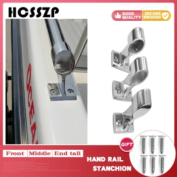 

Marine Boat Hand Rail Fitting 316 Stainless Steel 22/25mm 60 Degree Railing Support Light Bracket Hardware for Marine Boat Yacht