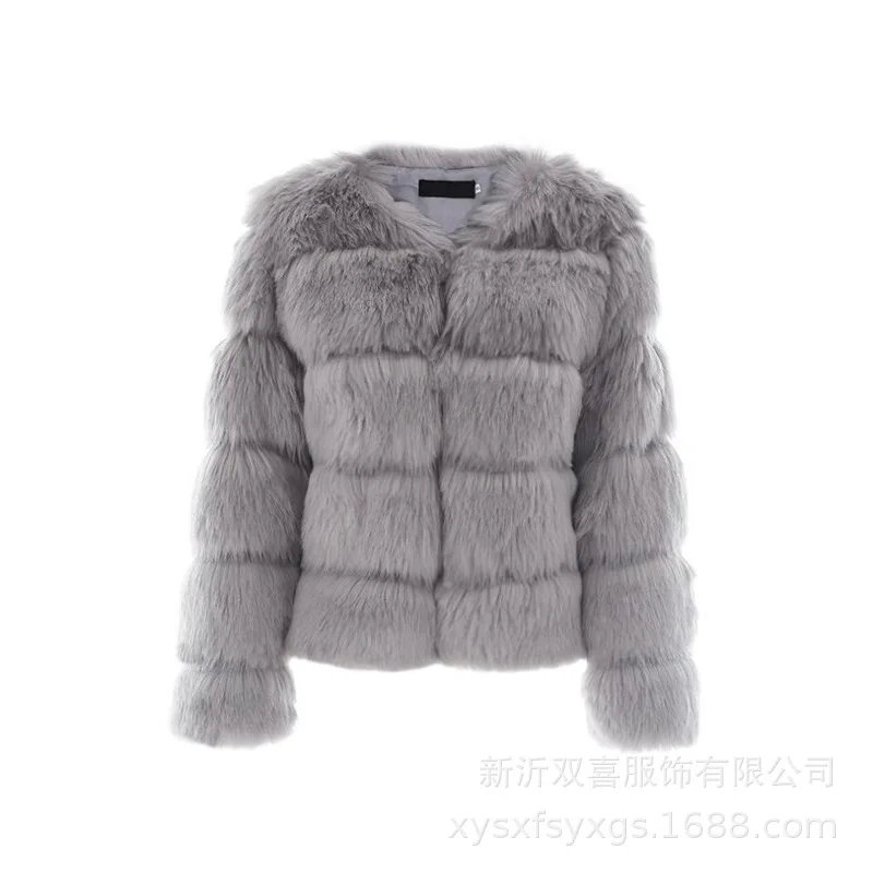 Женская Шуба, S-3XL, норковая шуба для женщин, зима, модная розовая шуба, элегантная Толстая теплая верхняя одежда, искусственный мех, куртка в Корейском стиле
