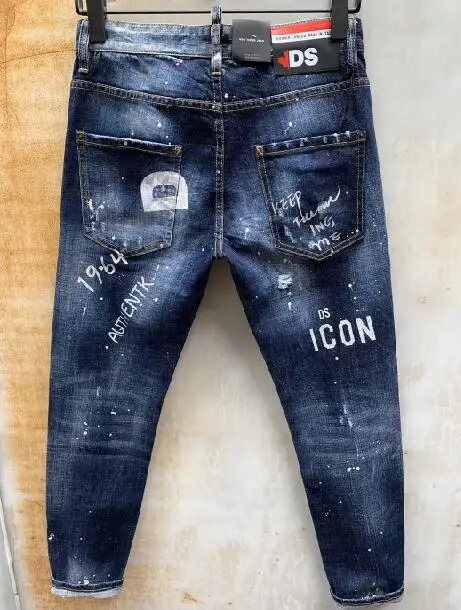 NEW Men Jeans Ripped for Men Skinny DSQ Jeans Pants Men Jeans Outwear Pants 963