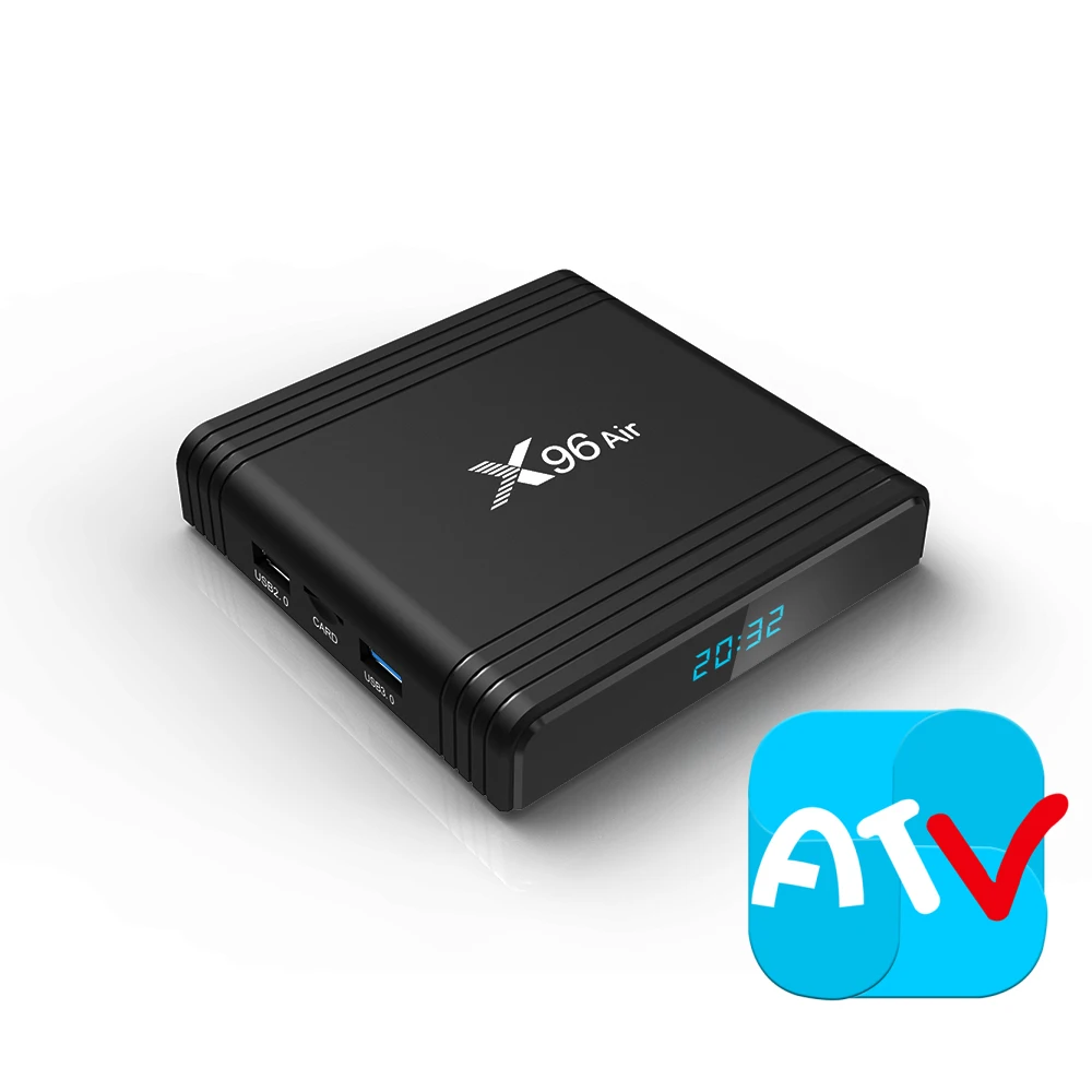 

X96 Air and iview ATV for Streaming Media Player Greece UK Germany Turkey France Indian Nova Greek IPTV Smart 8K Set top Box