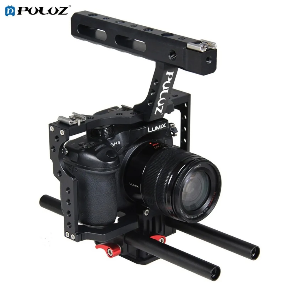 

PULUZ PU3010 Durable Aluminum Camera Cage Handheld Ergonomic Handle Steadicam Stabilizer Suitable for Sony A7 A7S A7R2