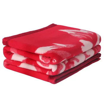 

New Zealand wool blanket bedspread coverlet for traditional wedding festive peony flower spring and autumn200x240cm