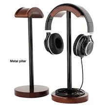Portable Headphone Holder Wooden Useful Support Stand Headset Display Rack Universal Headphones Device Accessories