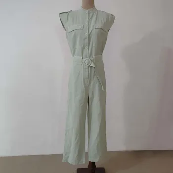 

Spring / Summer 2020 Jumpsuit Fashion Casual Wide Leg Jumpsuit Long Pants