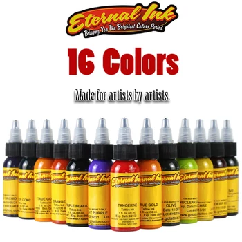 

30ml/ Bottle Tattoo Ink Set Microblading Permanent Makeup Art Pigment 16 Pcs Cosmetic Tattoo Paint For Eyebrow Eyeliner Lip Body