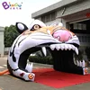 Customized 4x4.3x3.6mH Inflatable Tiger Mouth Tunnels Tent for Children and Adult /Zoo Theme Inflatable Toy Tent 1