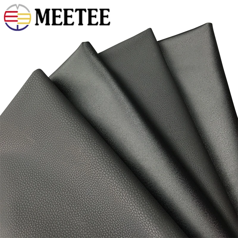 

Meetee 50x137cm PU Leather Fabric 0.6mm Thick Waterproof Synthetic Leather for Car Seat Soft Non-slip Handmade Leather Crafts
