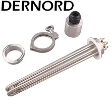 DERNORD 220V/380V 2 "тройной зажим 64 мм фланцем по той же цене Мощность 3KW 4.5KW 6KW 9KW 12KW пивоварения воды нагреватель нагревательный элемент & тройной зажим и наконечники DERNORD 220V/380V 2 "тройной зажим 64 мм фланцем по той же цене Мощность 3KW 4.5KW 6KW 9KW 12KW пивоварения воды нагреватель нагревательный элемент & тройной зажим и наконечники