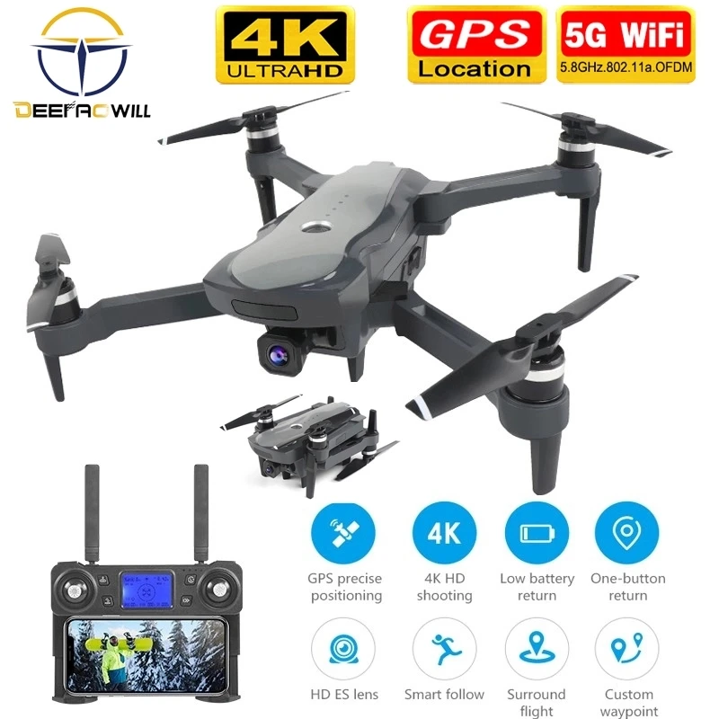2019 Новый K20 беспилотные летательные аппараты с 4K Камера двойной GPS возврата одной