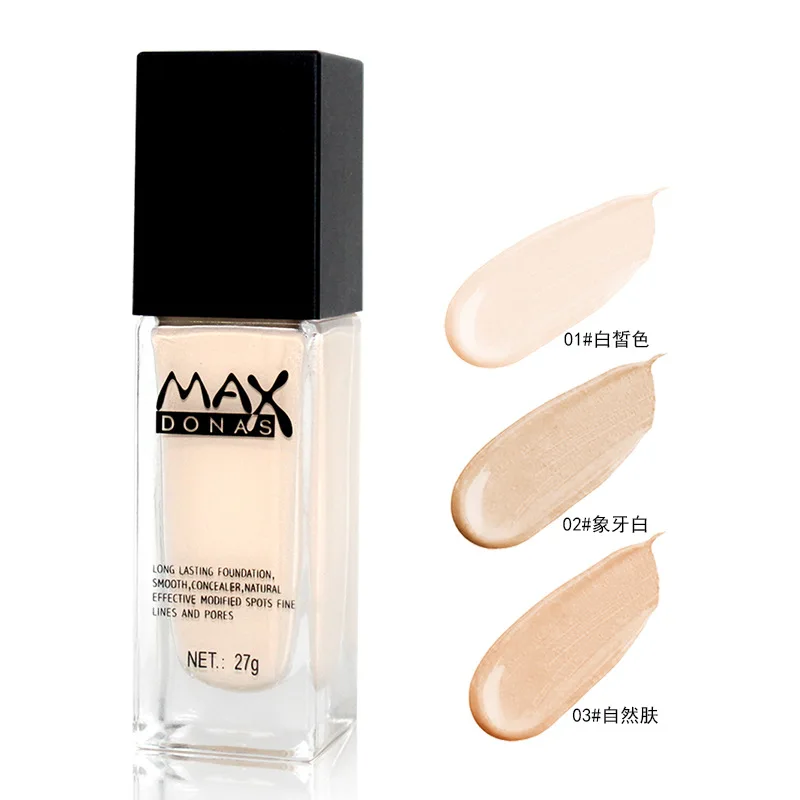 

Maxdonas Silky Moisturizing Liquid Foundation Moisturizing Concealer Isolation Lasting Easy on the makeup Foundation Cream
