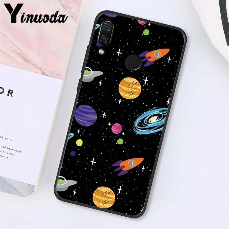 black with white moon stars space Cloud Girl Travel Plane