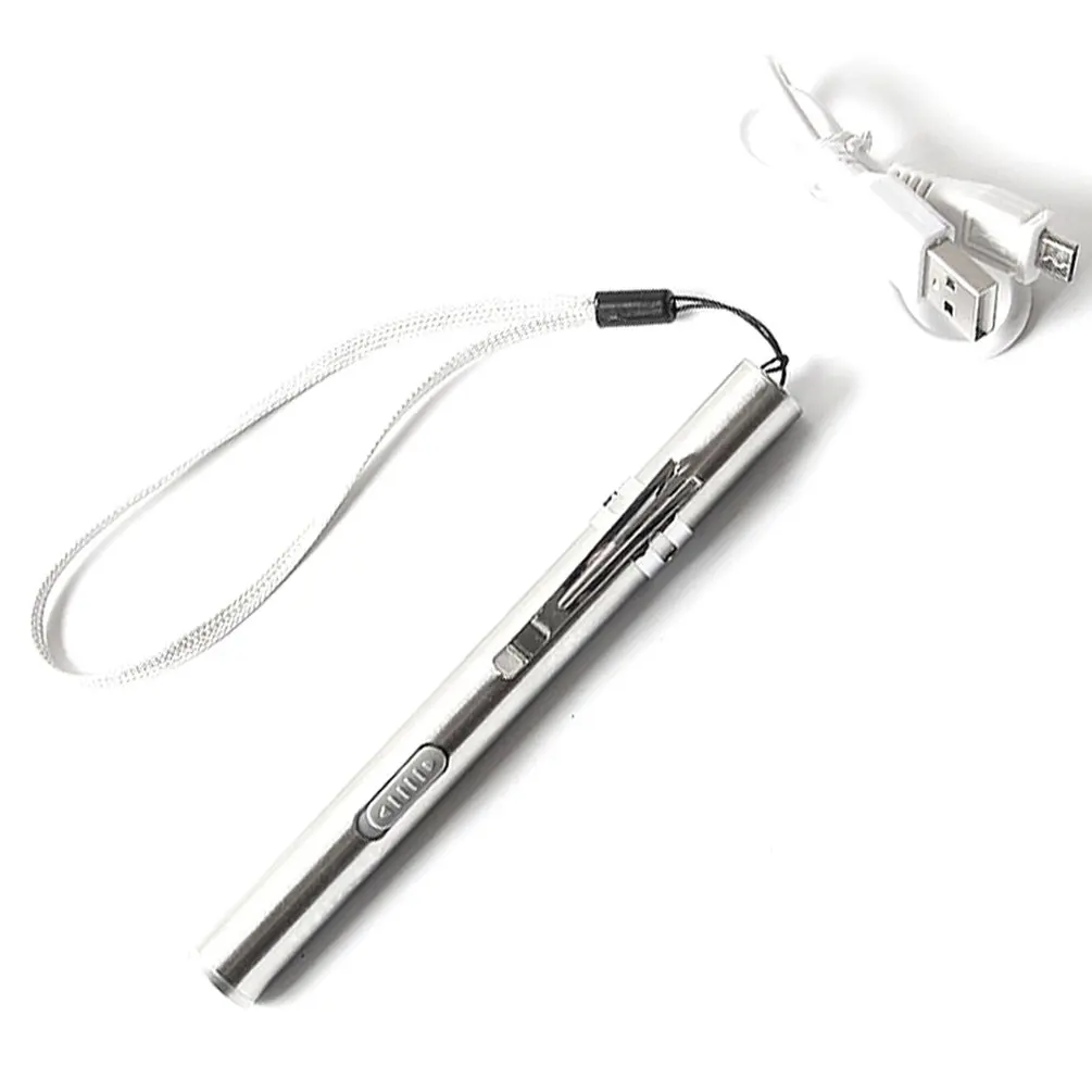 Multi-Function Usb Charging Pupil Light Mini Flashlight Yellow Light White Led Flashlight Eye Ear Flashlight afbeelding